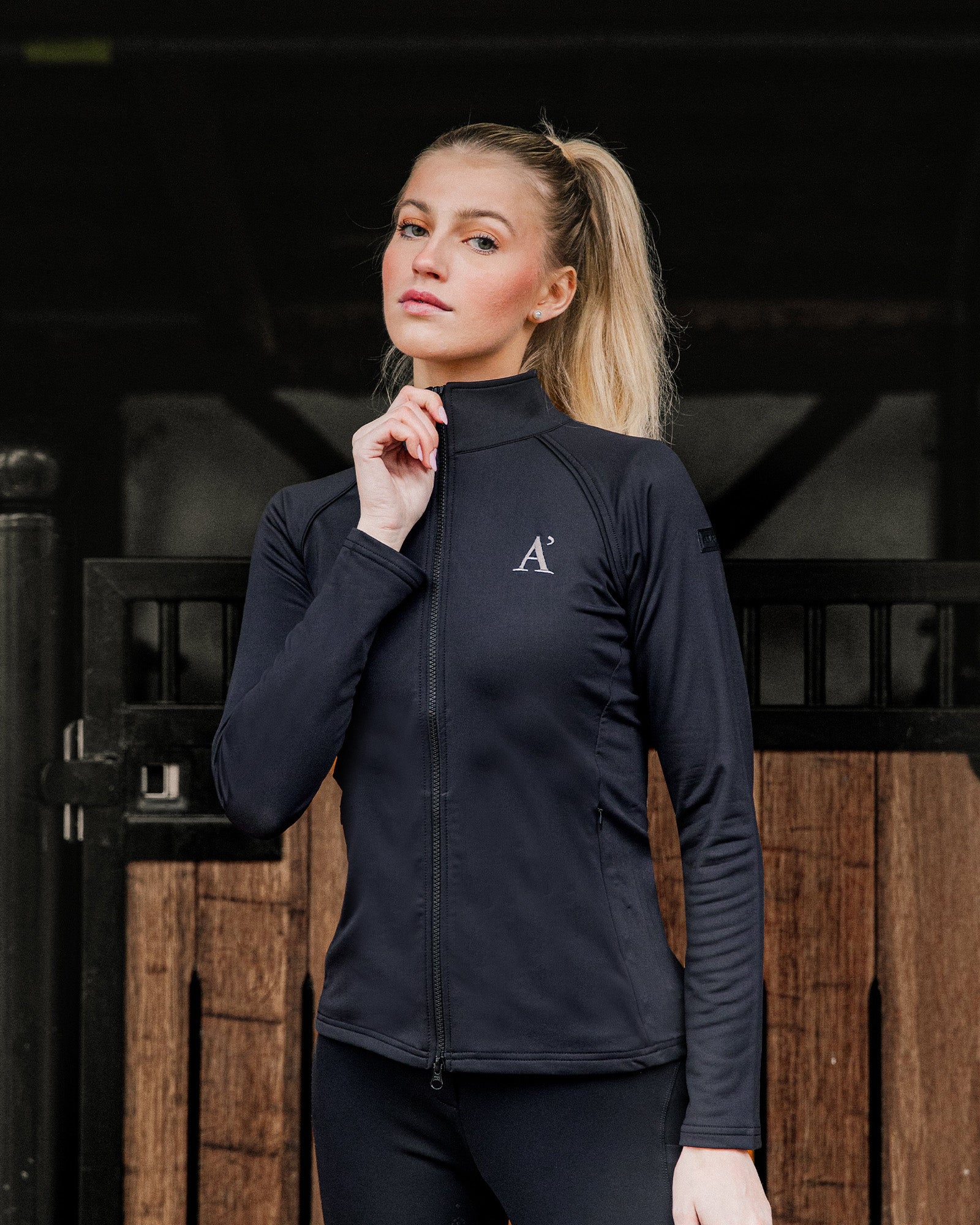 Sport Zip-Jacket Black – ALFONSO Equestrian Sport Zip-Jacket Black – ALFONSO Equestrian
